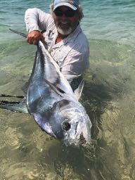 Roosterfish on the beach — Baja Anglers