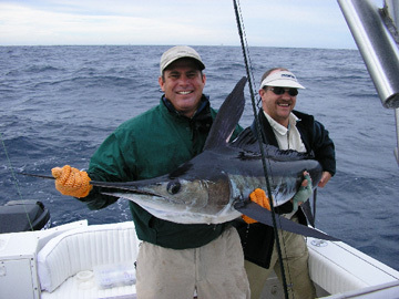 Cabo fishing from the deck